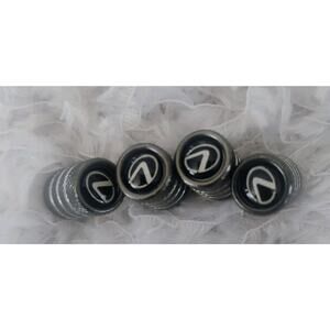 4x Lexus Tire Valve Stem Caps For Car Truck Universal Fitting Black Free Shippin